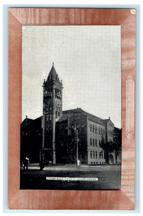 c1910s Champaign County Court House, Urbana Illinois IL Unposted Postcard