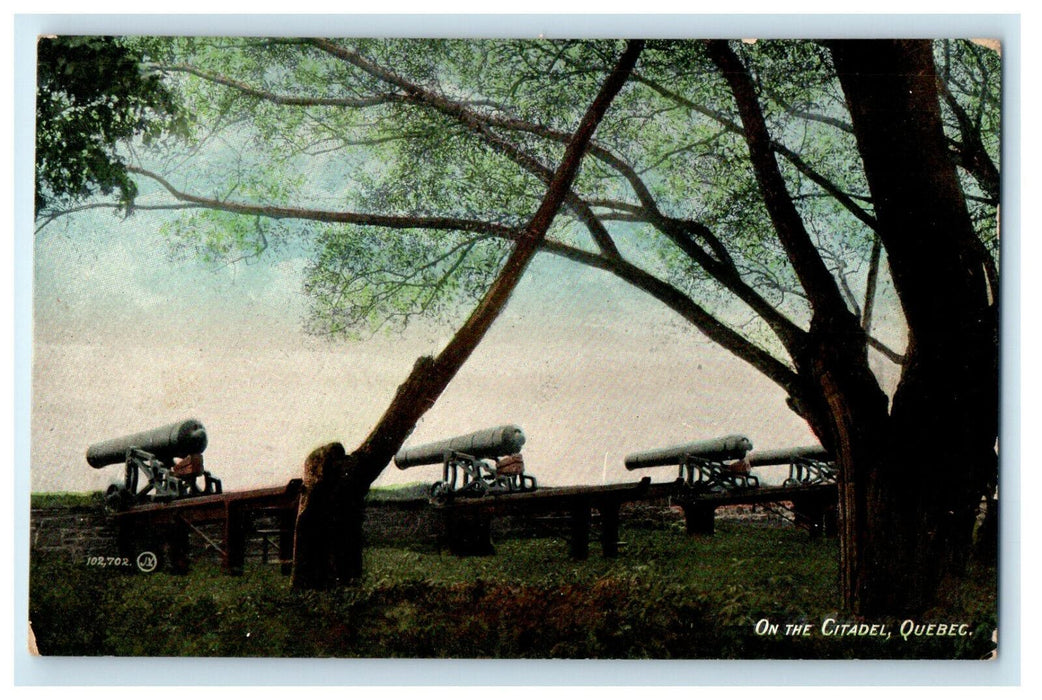 c1910 On The Citadel, Quebec Canada CA Foreign V & Sons Unposted Postcard