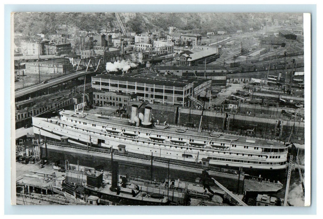 1907 Credit Line to the Steamship Historical Society of America Inc Postcard