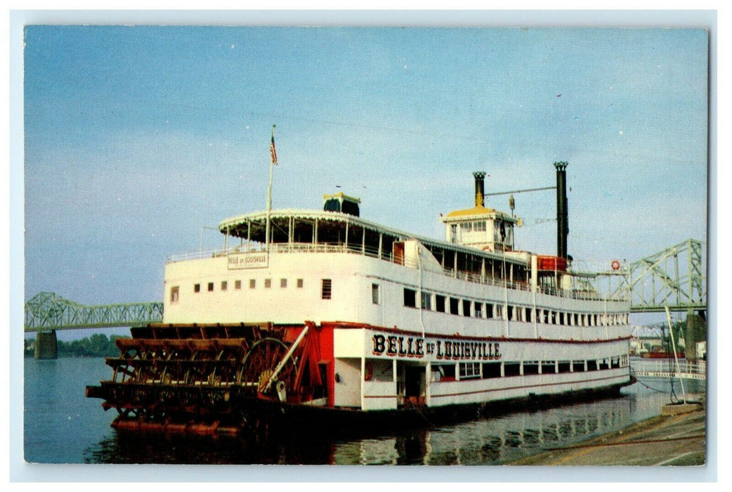 Belle Of Louisville Sternwheel Steamboats Excursion Trips Louisville KY Postcard