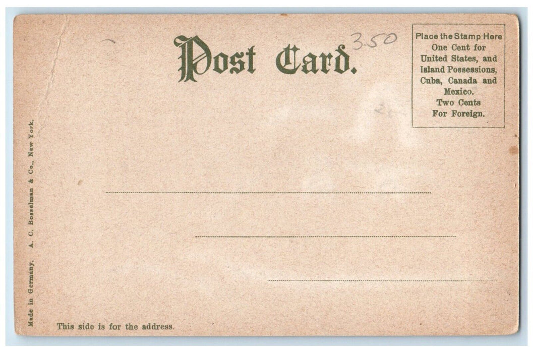 Church Of Sacred Hearth Cambridge Street Worcester Massachusetts MA Postcard