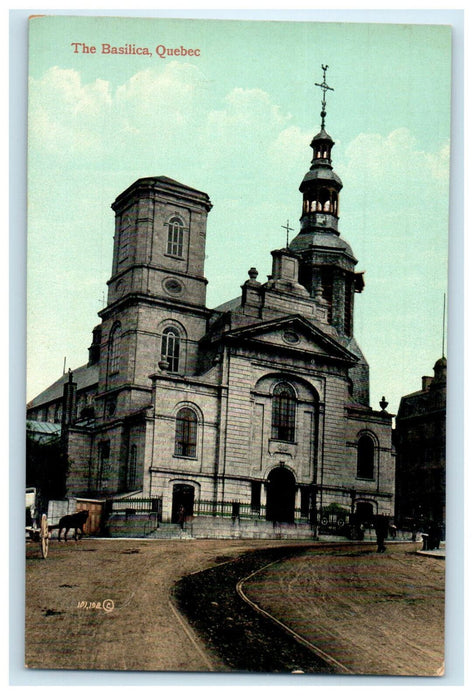 c1910s The Basilica Quebec Canada CA Antique Unposted Foreign Postcard