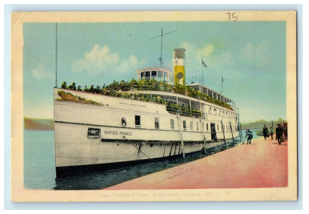 c1930s The Rapids Prince at Cornwall Ontario Canada CA Foreign Unposted Postcard
