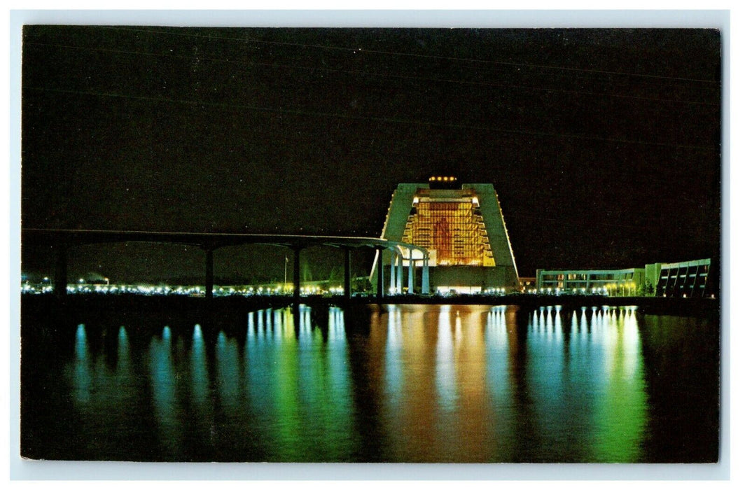 Walt Disney World Contemporary Resort Shore's Of Bay Lake Night View Postcard