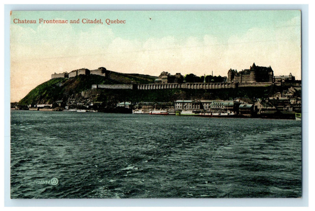 c1910s Chateau Frontenac and Citadel Quebec Canada CA Unposted Foreign Postcard