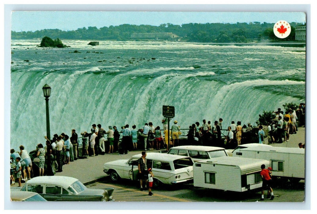 1957 View Of Niagara Falls Ontario Canada Waterfalls Posted Vintage Postcard