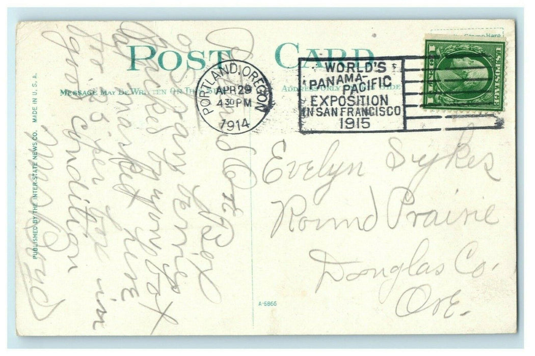 1914 Portland Oregon Business on Mississippi New Orleans Louisiana LA Postcard
