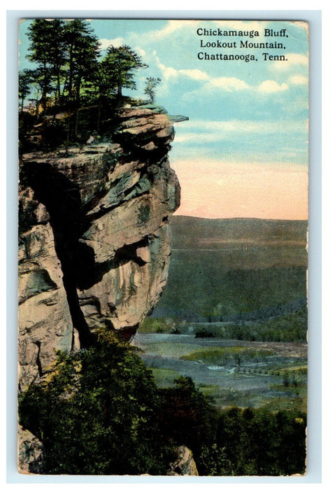 1913 Chickamauga Bluff Lookout Mountain Chattanooga Tennessee TN Postcard