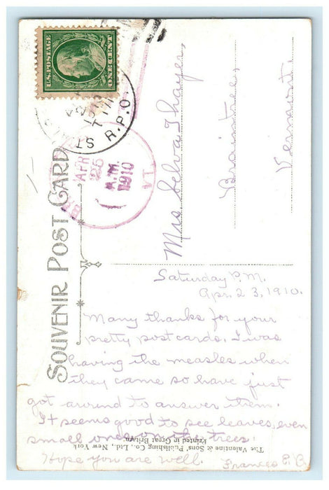 1910 New England State Limited Near South Royalton VT Braintree VT RPO Postcard