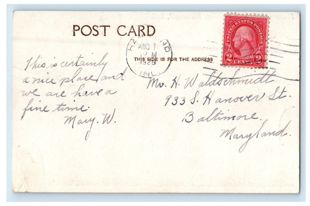 1928 Hammond Federal Building, Hammond Indiana IN Vintage Posted Postcard