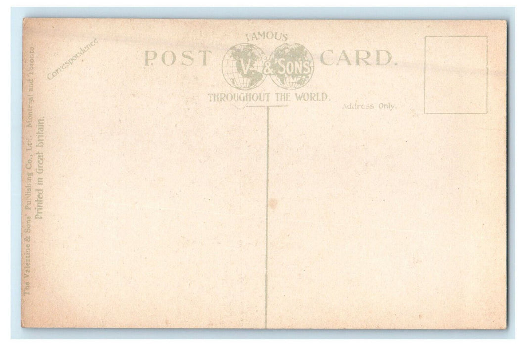 c1910s Citadel, Chateau Frontenac at Night, Quebec Canada CA Foreign Postcard