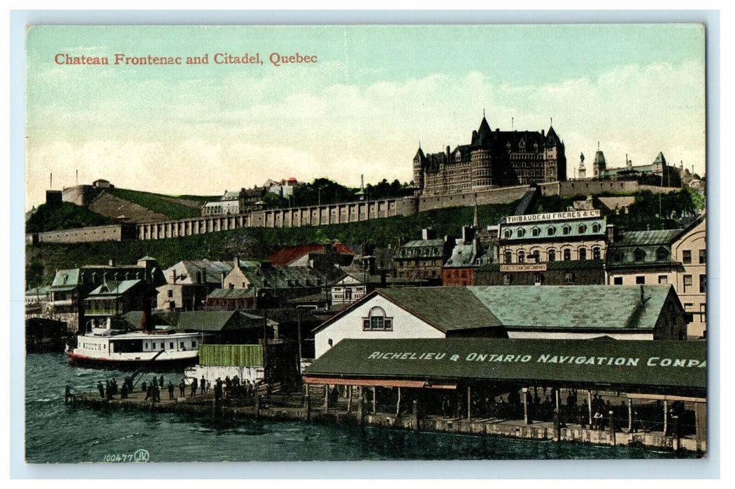 c1910s View of Chateau Frontenac Quebec Canada CA Foreign Postcard