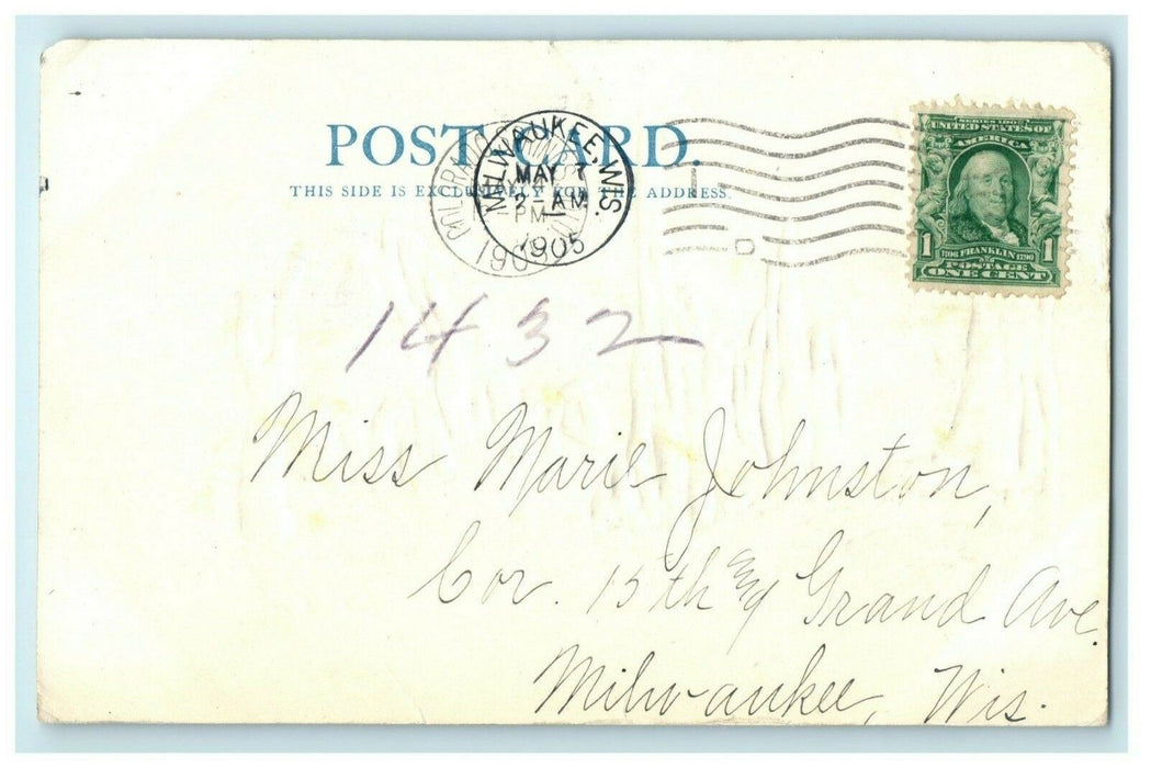 1905 Cathedral Spires Garden of the Gods Colorado Springs CO Embossed Postcard