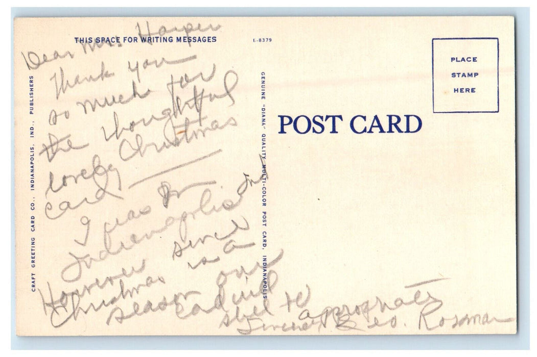 c1940s Motor Speedway Pagoda Indianapolis Indiana IN Posted Postcard