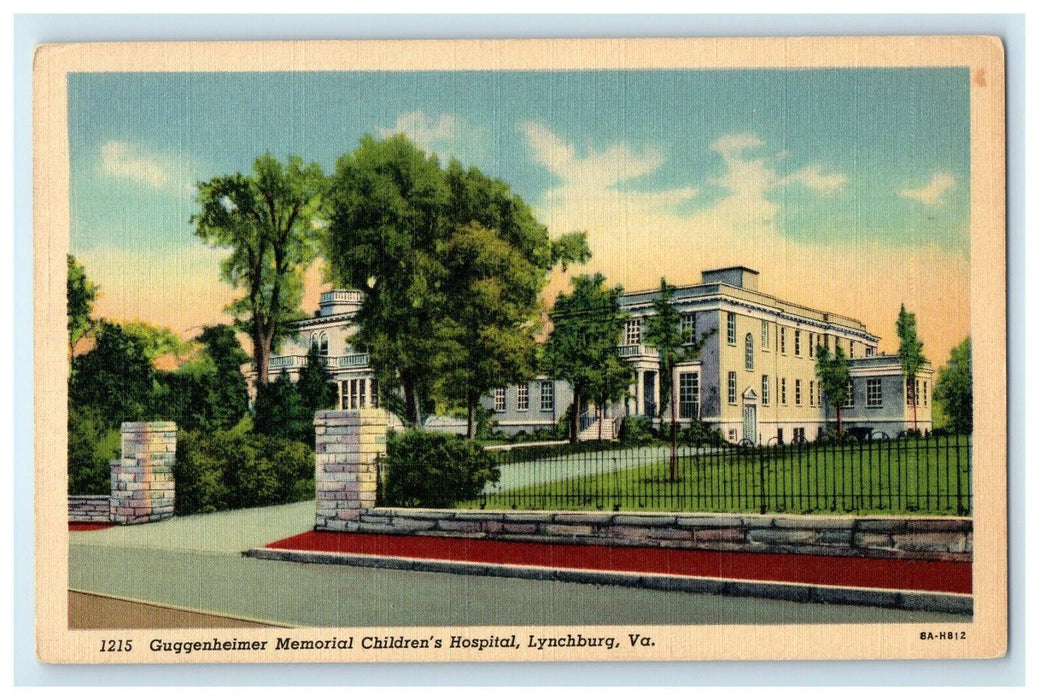 c1940's Guggenheimer Memorial Children's Hospital Lynchburg Virginia VA Postcard