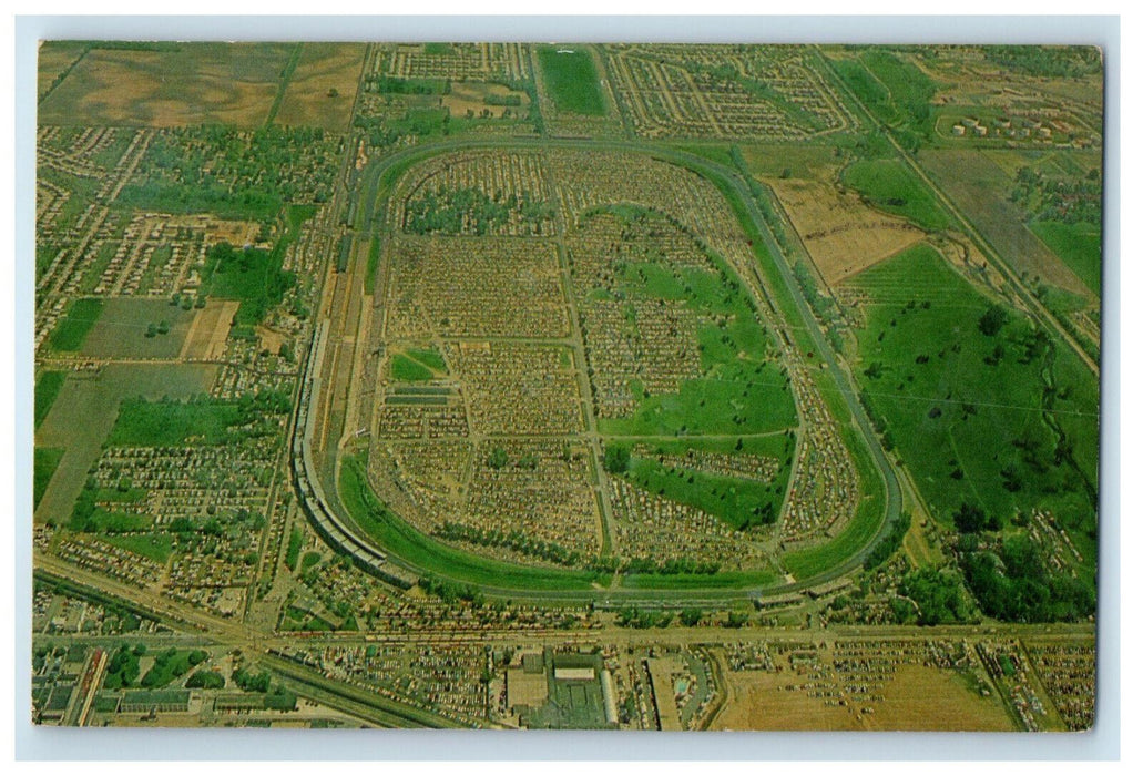 1964 Indianapolis Motor Speedway Indianapolis Indiana IN Posted Postcard