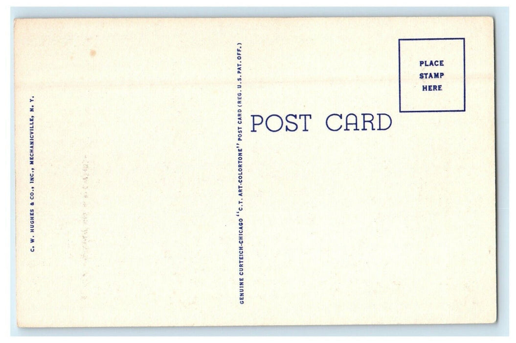 c1940's Green Water Pond Along Jacobs Ladder Berkshire Massachusetts MA Postcard