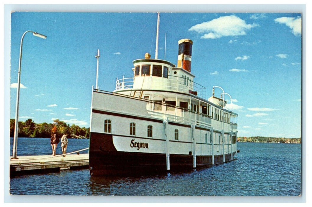 c1950's S.S Steamer Ship Segwun Gravenhurst Ontario Canada Vintage Postcard