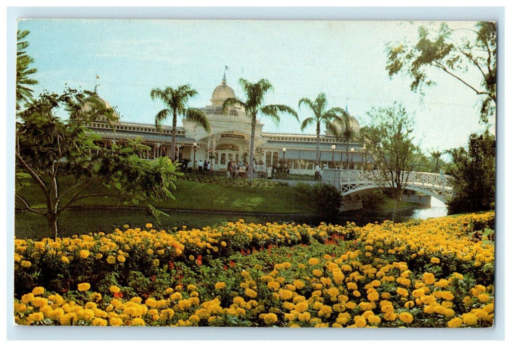 Walt Disney World The Crystal Palace Restaurant Overlooking Plaza Canal Postcard