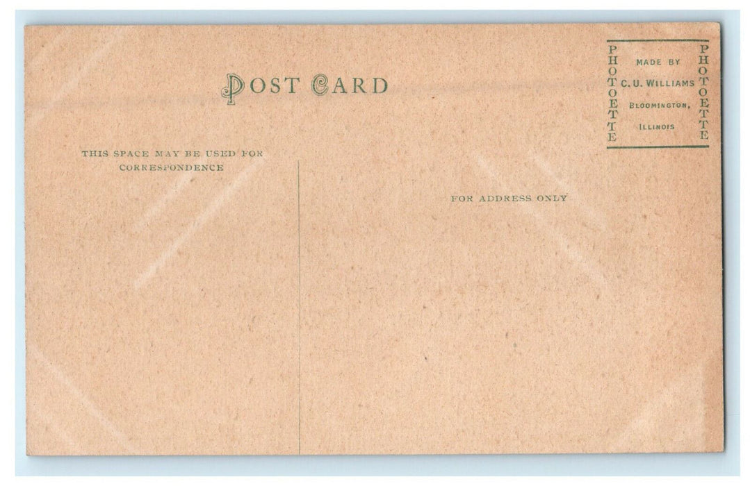 c1910s Lincoln's Old Home, Old Salem Illinois IL Photoette Unposted Postcard