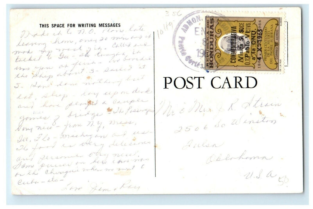 1983 S.S Yaque Nine Sister Ship Great White Fleet United Fruit Company Postcard