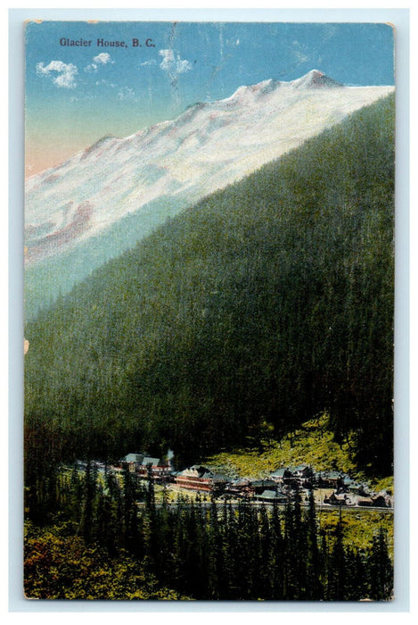 c1910 Scene of Icy Mountain, Glacier British Columbia Canada CA Foreign Postcard