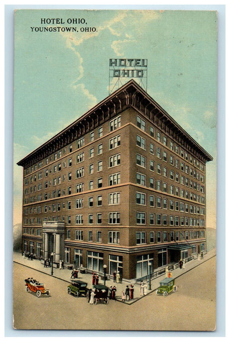 c1910 Hotel Ohio Youngstown Ohio OH Struthers OH Posted Antique Postcard