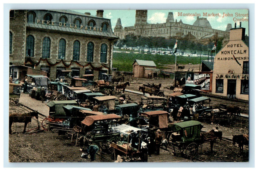 c1910s Montcalm St. St. John St. Quebec Canada CA Foreign Postcard
