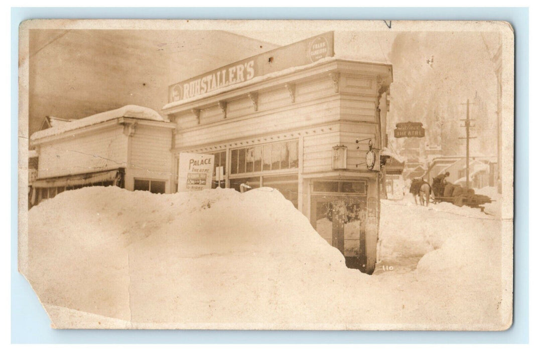c1910 Store Front Ruhstaller's Palace Theatre RPPC Photo Ottawa Canada Postcard