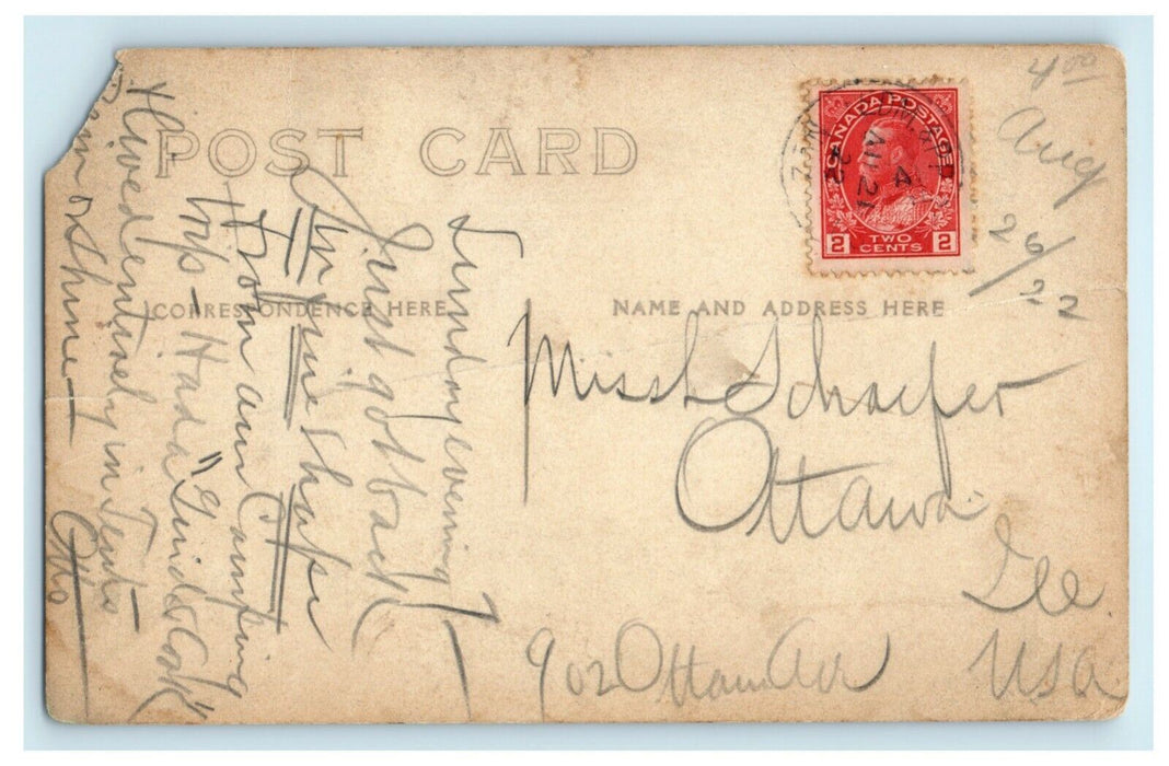 c1910 Store Front Ruhstaller's Palace Theatre RPPC Photo Ottawa Canada Postcard