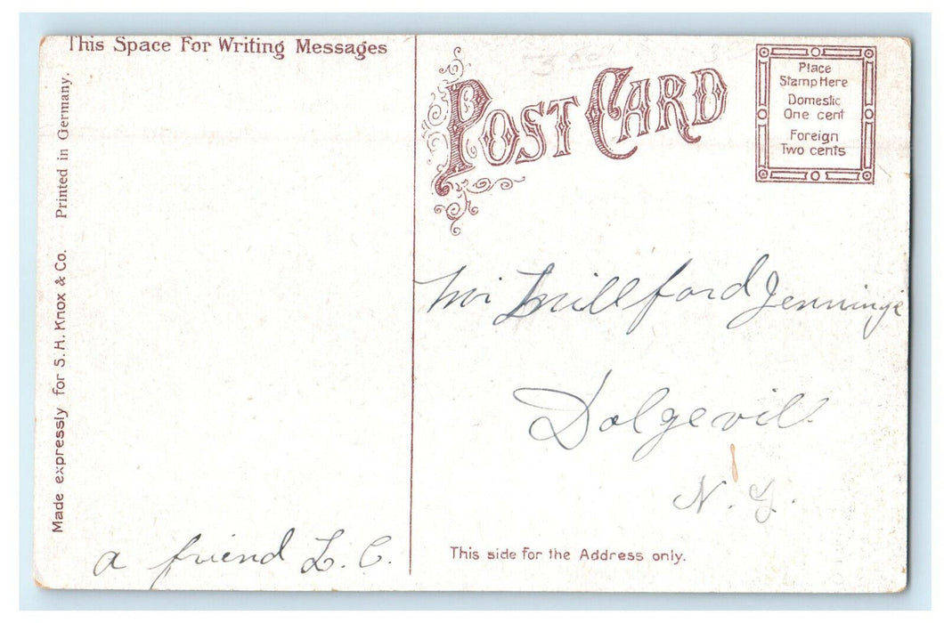 c1910s Post Office, Lima Ohio OH Antique Posted Postcard