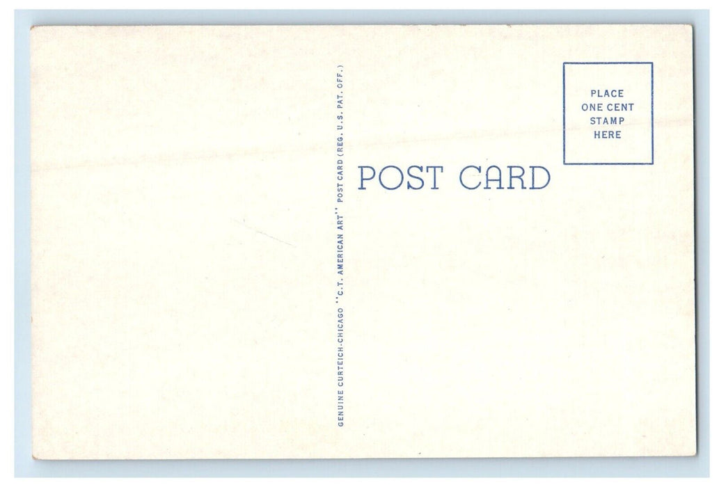 c1940's The Underpass U.S 11 At Laurel MS, Southern Railway System Postcard