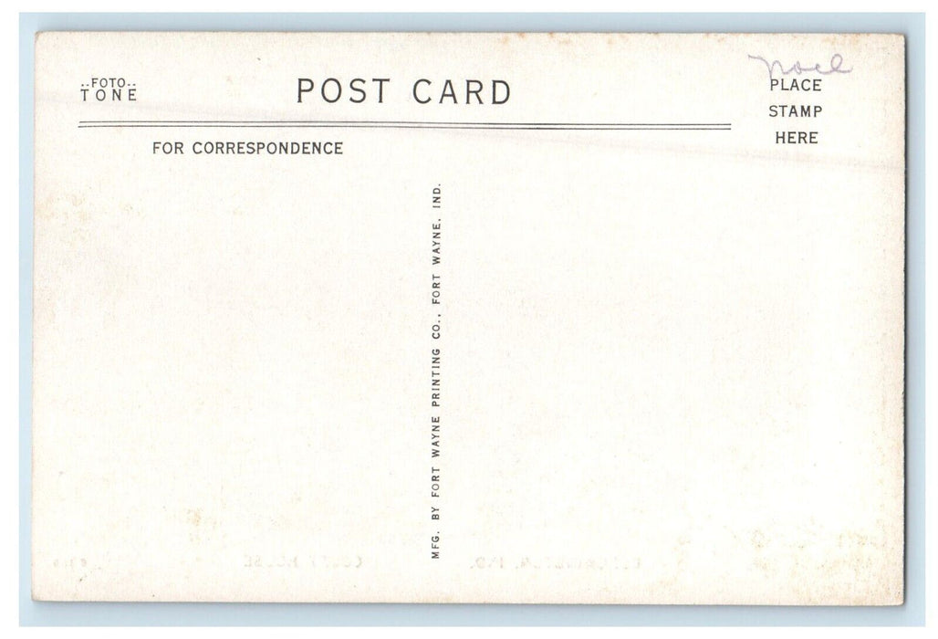 Graham Hotel And Court House Building Bloomington Indiana IN Vintage Postcard