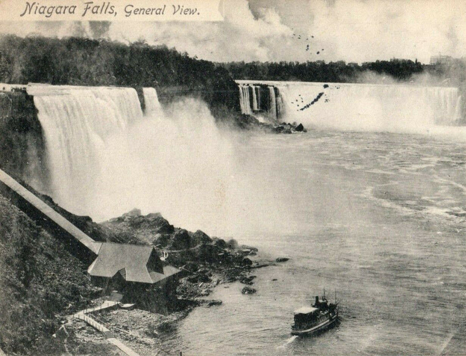 1904 General View Niagara Falls New York NY Posted Antique Postcard