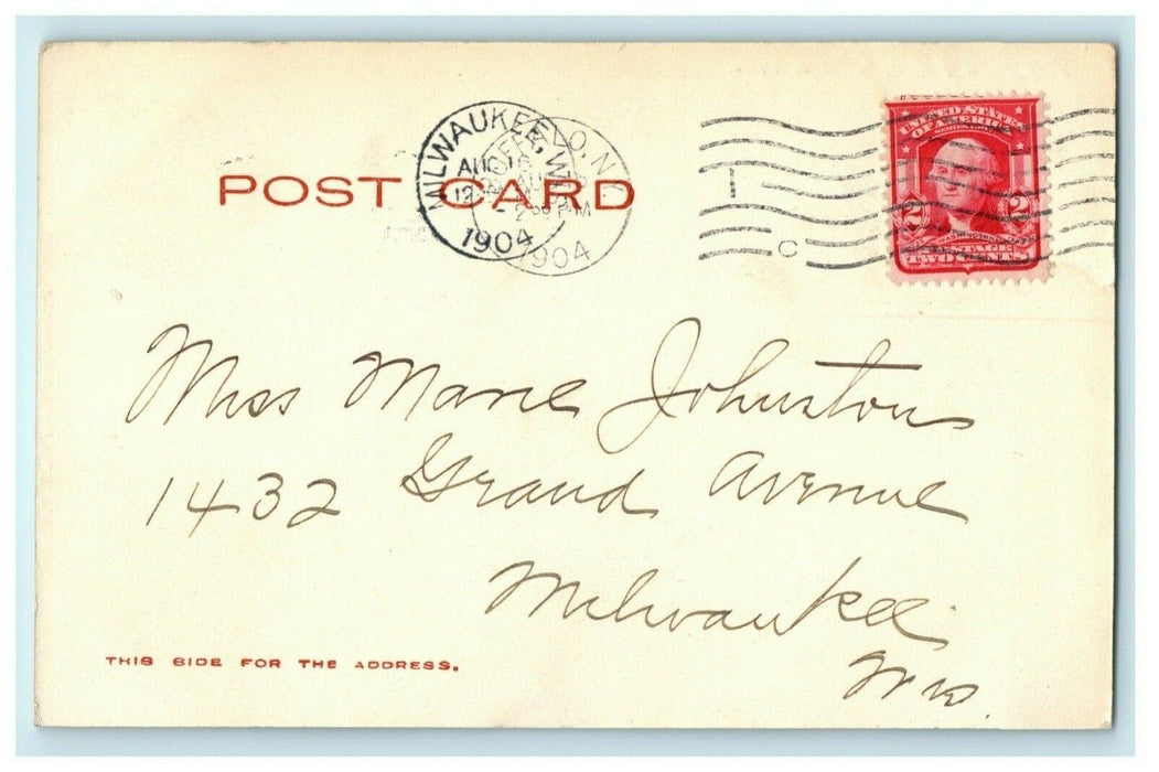 1904 General View Niagara Falls New York NY Posted Antique Postcard