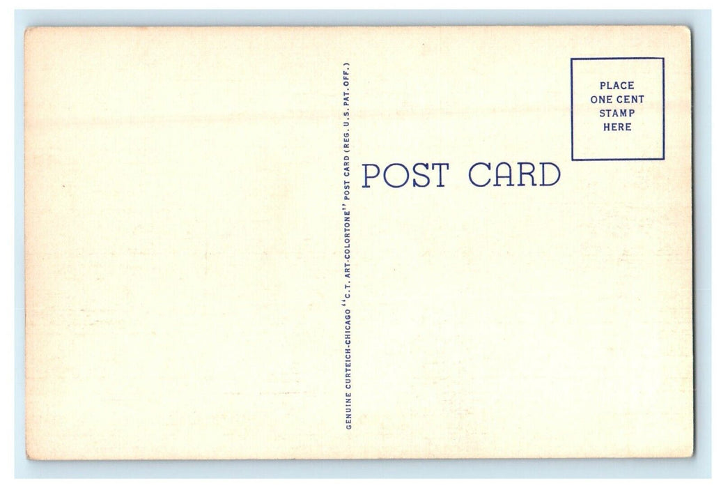 c1940's U.S Post Office And Court House Huntsville Alabama AL Vintage Postcard