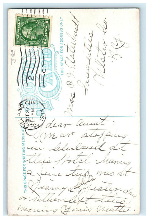 1914 Hotel Euclid, Cleveland's Sixth City Ohio OH Posted Antique Postcard