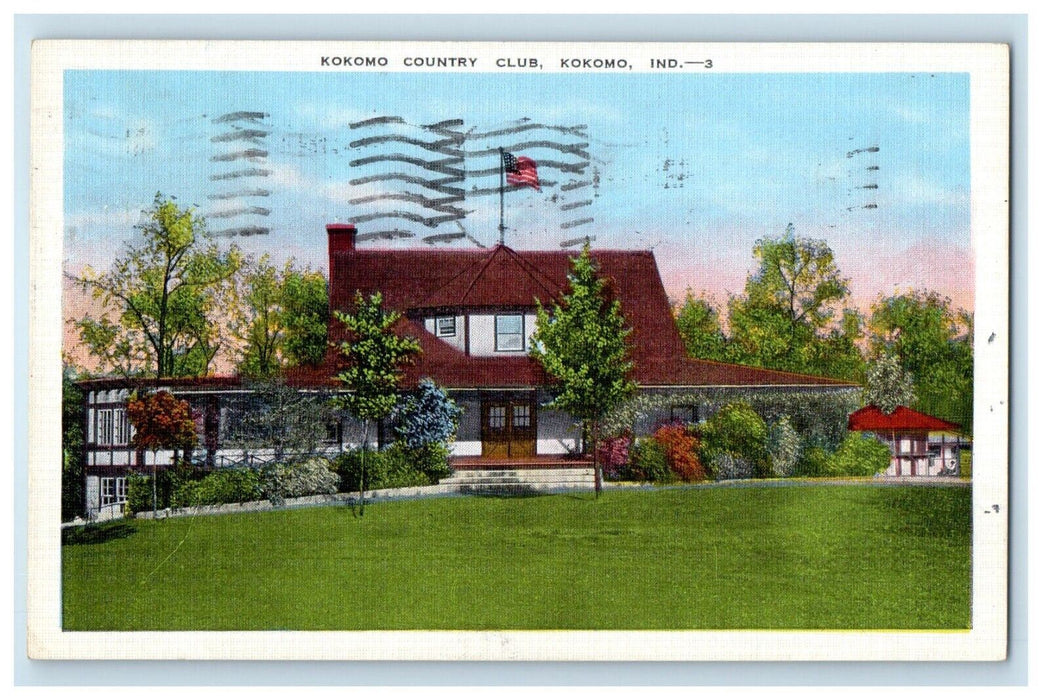 1937 Kokomo Country Club View Kokomo Indiana IN Posted Vintage Postcard