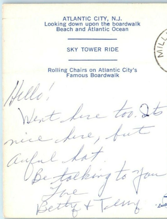 1973 Greetings From Atlantic City New Jersey NJ Multiview Postcard