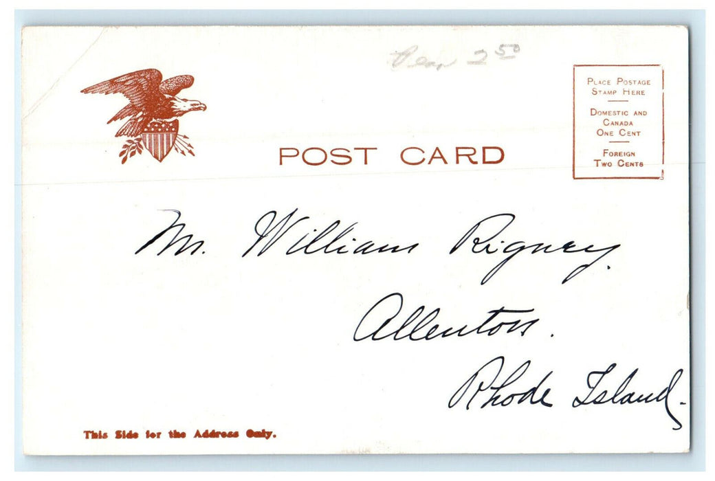 c1905s High School, Harrisburg Pennsylvania PA Posted Antique Postcard
