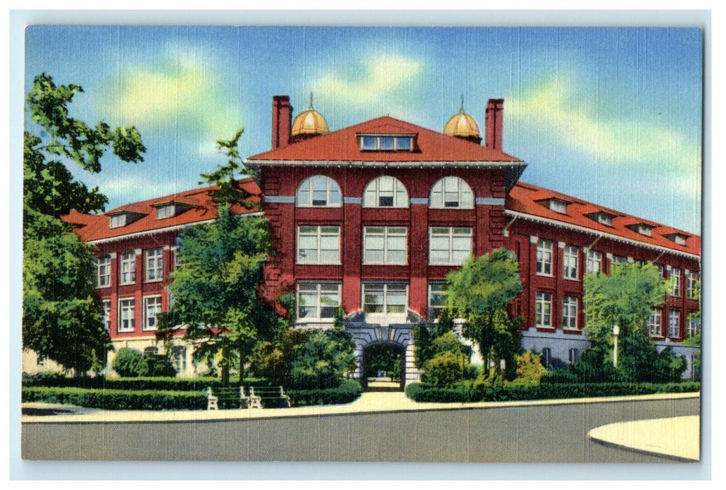 c1940s Engineering & Arch Building, University of Michigan, Michigan MI Postcard