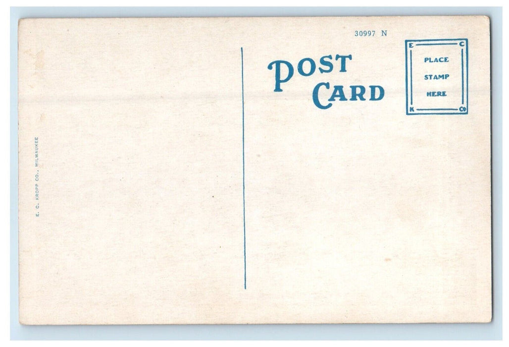 View Of Robinson Street Wall Street Cars Oklahoma City OK Vintage Postcard