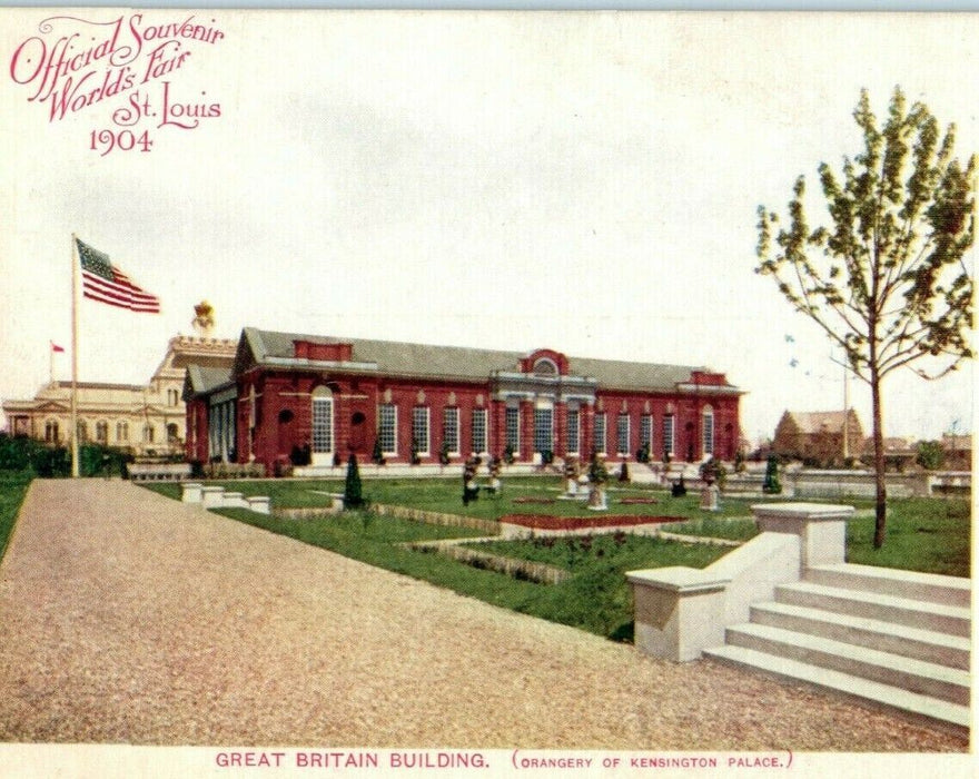 1904 Great Britain Building World's Fair St. Louis Unposted Antique Postcard