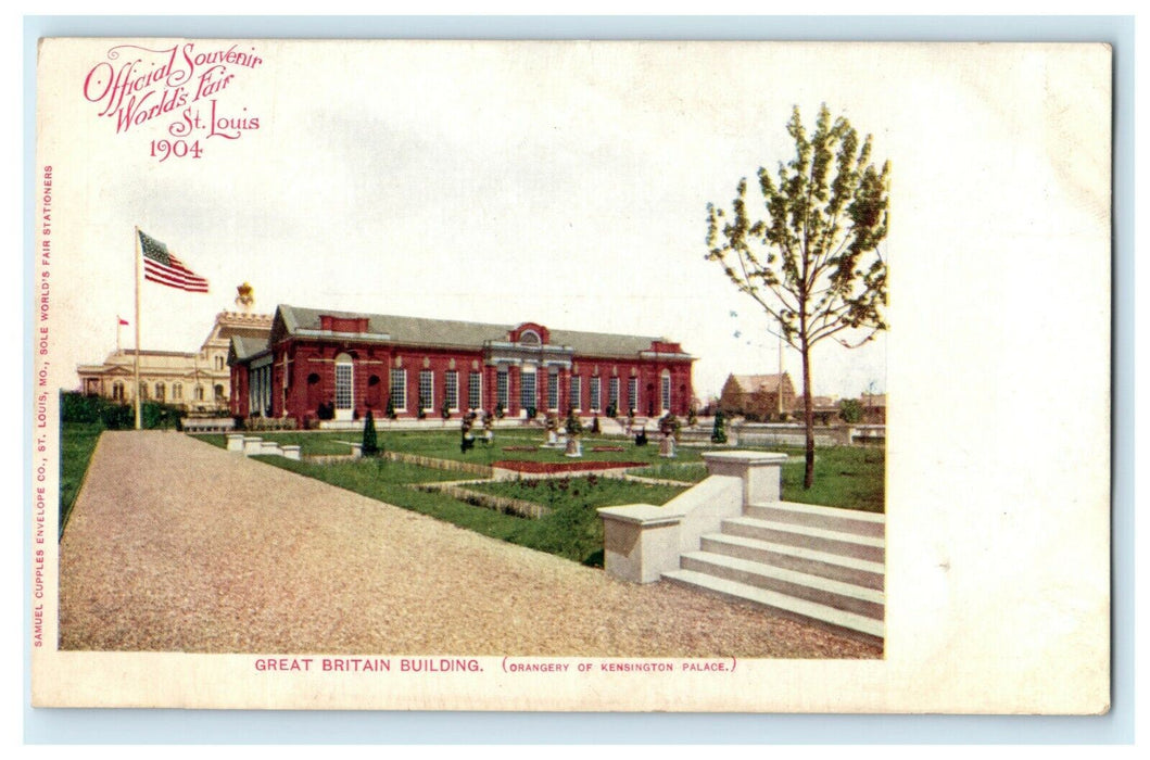 1904 Great Britain Building World's Fair St. Louis Unposted Antique Postcard