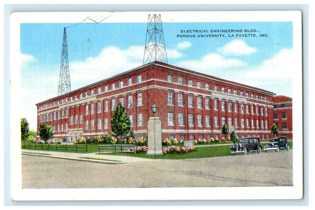 c1940's Electrical Engineering Bldg. Purdue University La Fayette IN Postcard