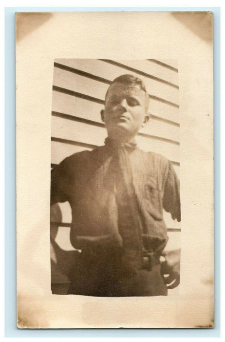 1910 Personal Portrait Morning Sun Iowa IA RPPC Photo Antique Postcard
