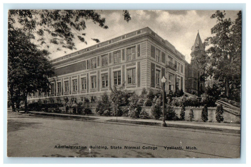 c1940s Admin Building State Normal School, Ypsilanti, Michigan MI Postcard