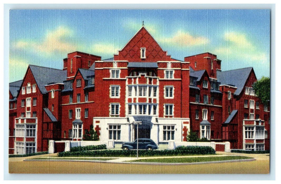 c1940s Stockwell Hall & Dormitory, University of Michigan, Michigan MI Postcard