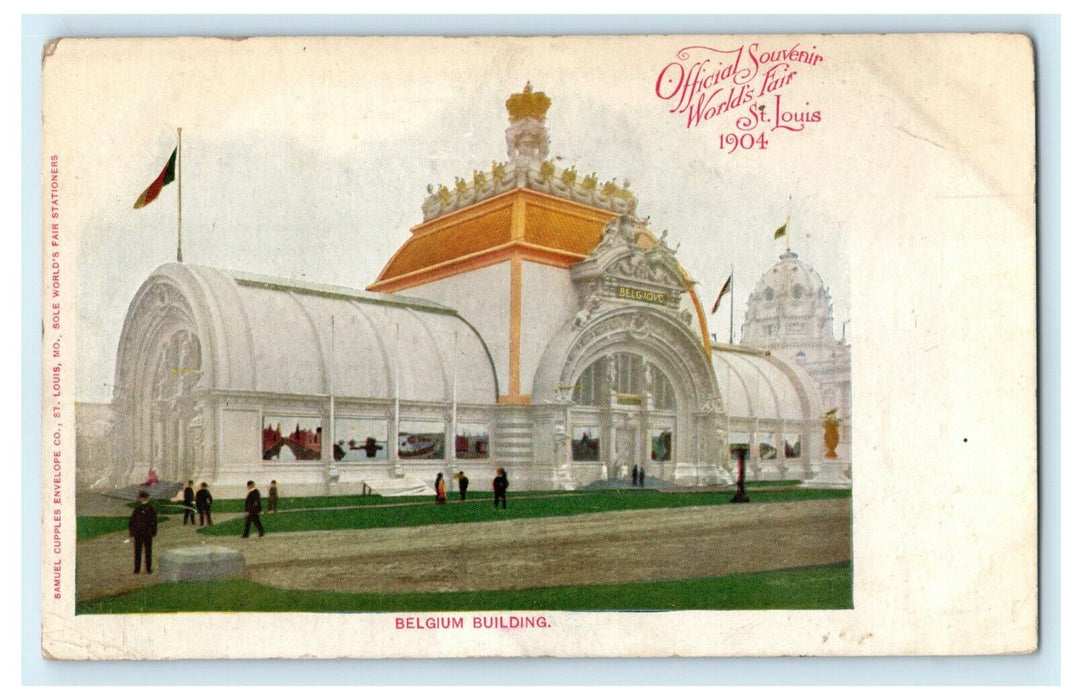 1904 Belgium Building World's Fair St. Louis Unposted Antique Postcard