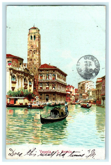 1905 Munich Germany Venezia S. Geremia Posted Antique Postcard